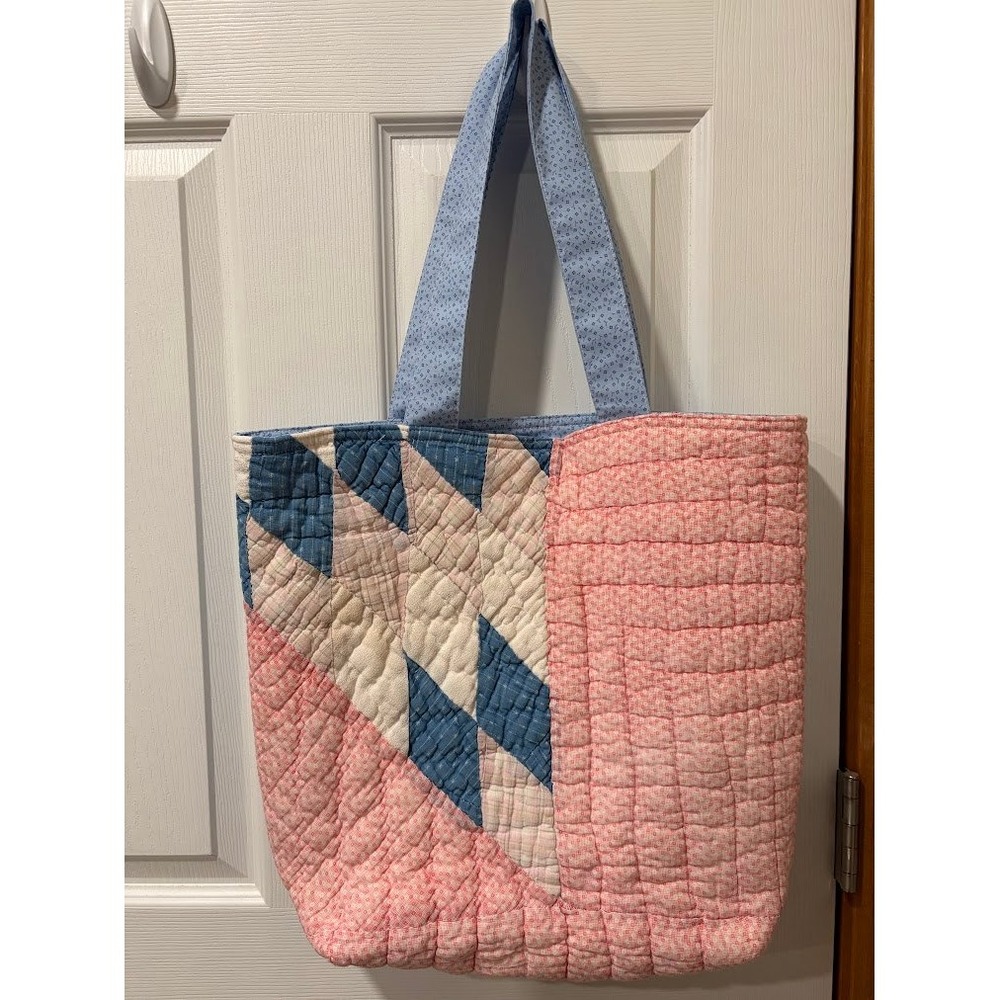 Upcycled Vintage QUILT Purse Tote! #3045
